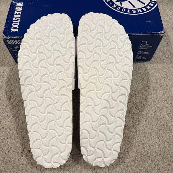 NIB Birkenstock Madrid Mules White Sandals Slides Shoes Size EU 39 Women 8 - Picture 5 of 9